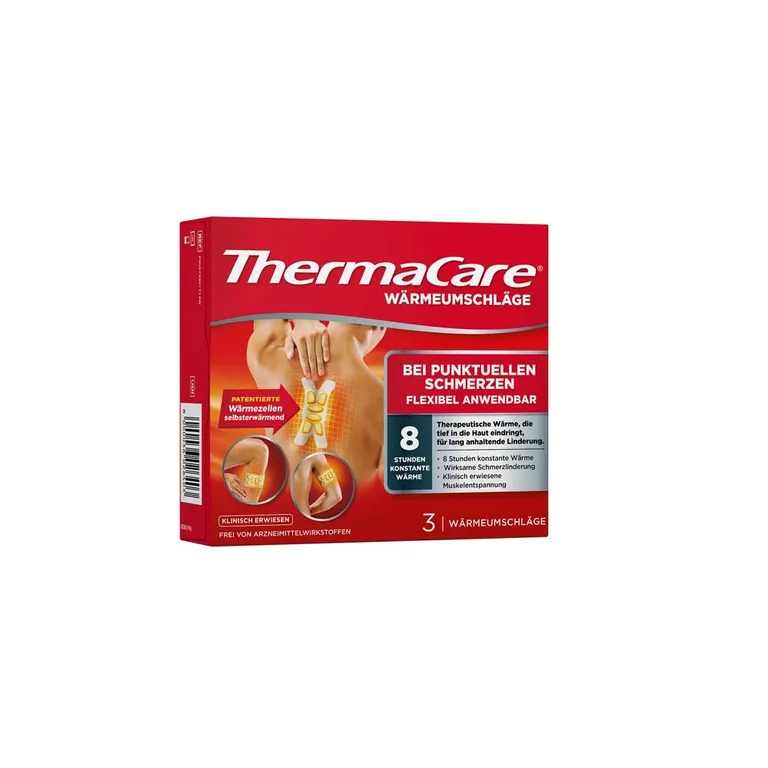shopapotheke ThermaCare® bei punktuellen Schmerzen kleines ThermaCare Wärmepflaster zur flexiblen Anwendung