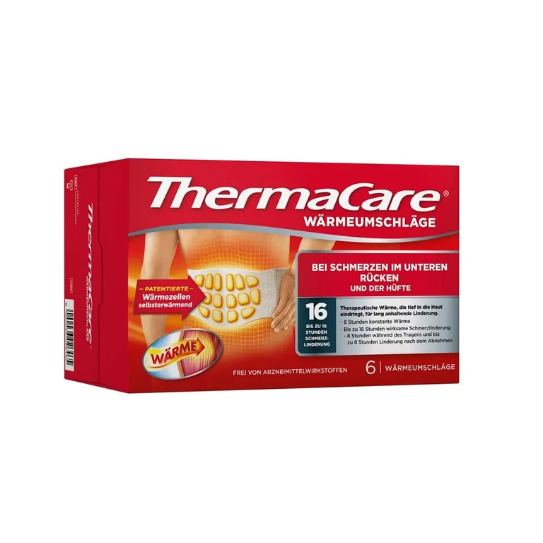 shopapotheke ThermaCare® Wärmeumschläge für den unteren Rücken bei Schmerzen im unteren Rücken und der Hüfte