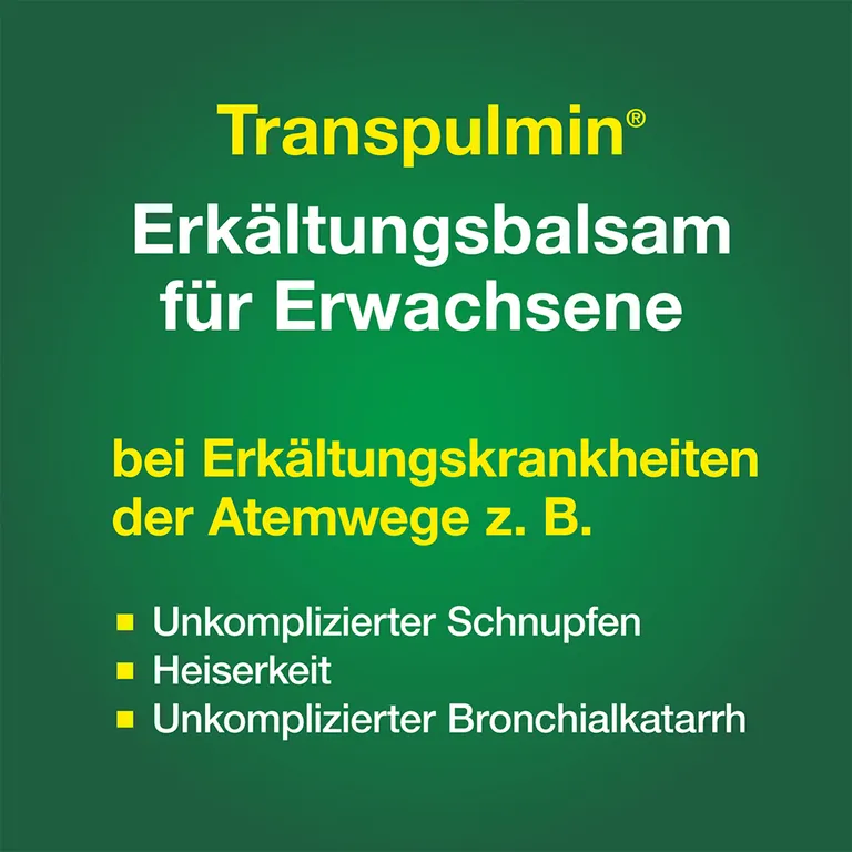 Shopapotheke Transpulmin Erkältungsbalsam Für Erwachsene: Wohltuender Balsam Mit Schleimlöser-Effekt Zur Linderung Von Erkältung Und Husten