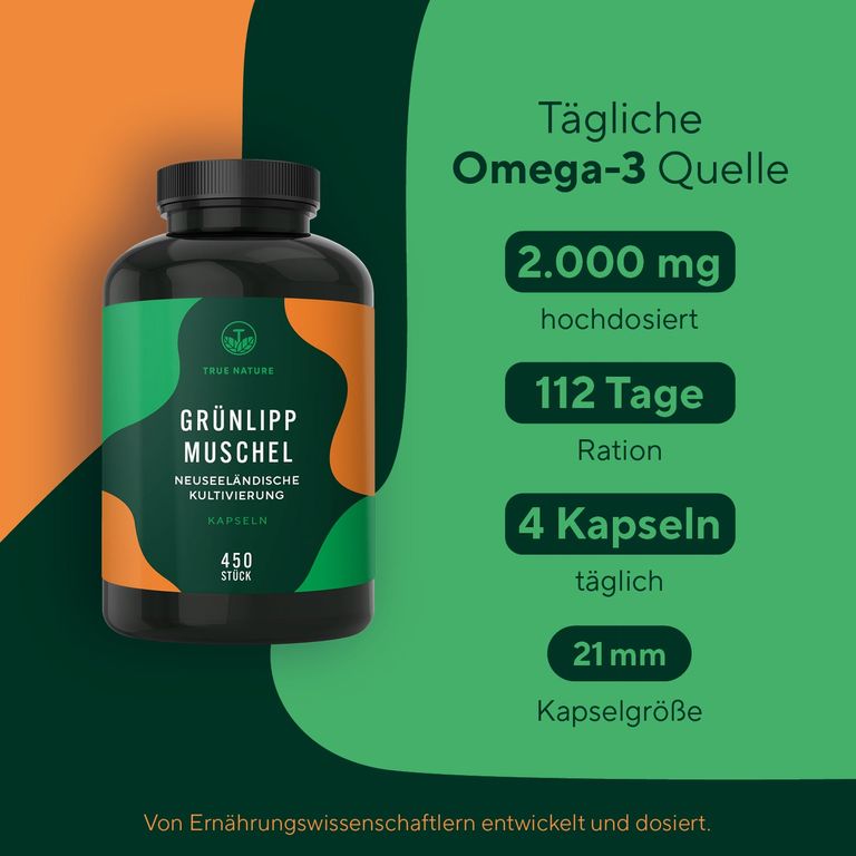 Shopapotheke TRUE NATURE® Grünlippmuschel Kapseln - Neuseeländische Kultivierung