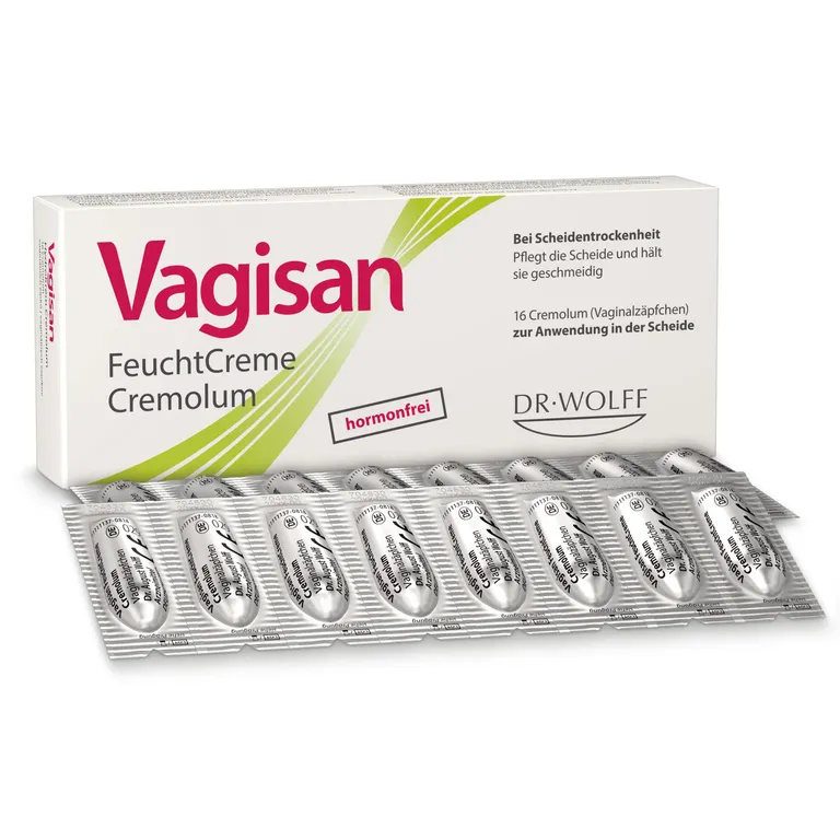 shopapotheke Vagisan FeuchtCreme Cremolum: Hormonfreies Vaginalzäpfchen bei trockener Scheide – schnelle Linderung & einfache Anwendung