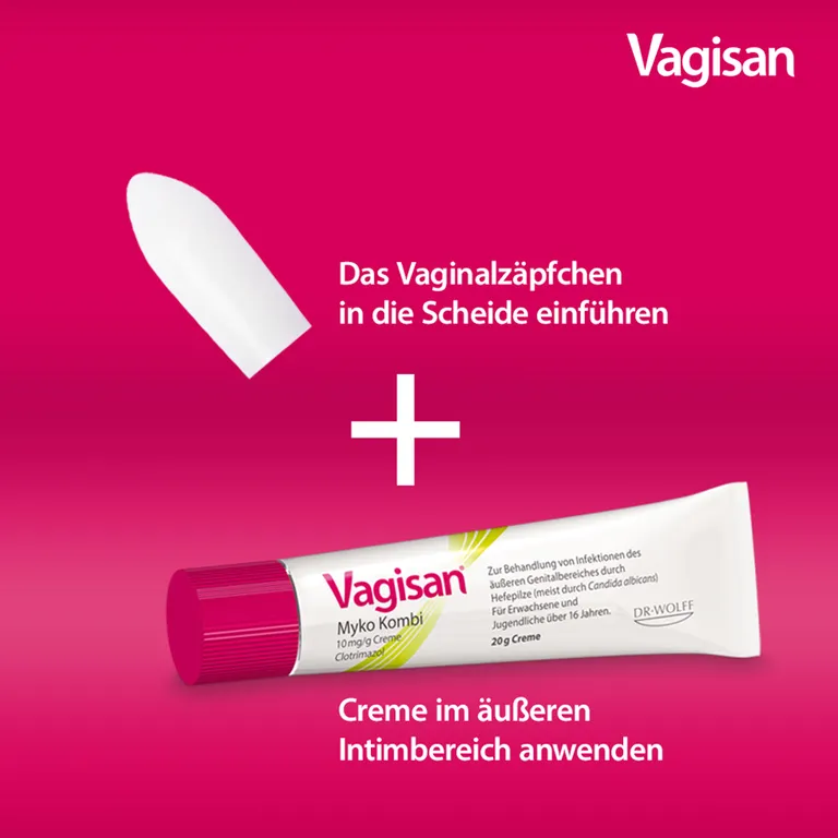 Shopapotheke Vagisan Myko Kombi 3 Tage & Vagisan ProbioFlora Milchsäure-Bakterien