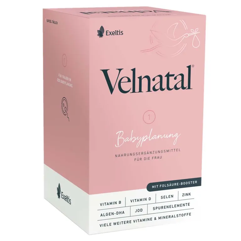 shopapotheke Velnatal Babyplanung – Unterstützung mit Folat und Vitaminen bei Kinderwunsch