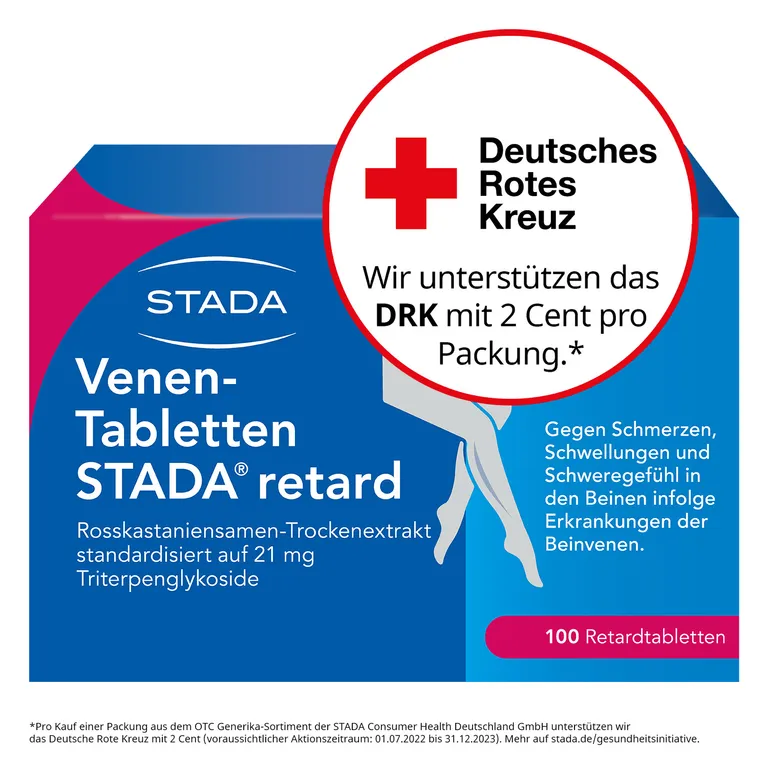 Shopapotheke Venen-Tabletten STADA® Retard Pflanzliches Venenmittel Zur Unterstützenden Behandlung Von Beschwerden In Den Beinvenen