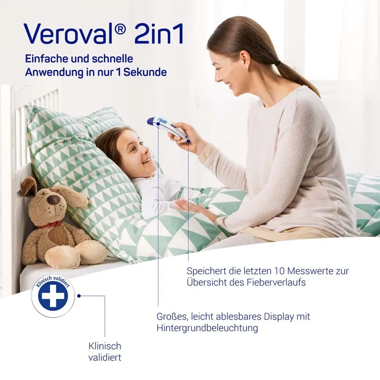 Shopapotheke Veroval® 2in1 Infrarot-Fieberthermometer DS 22