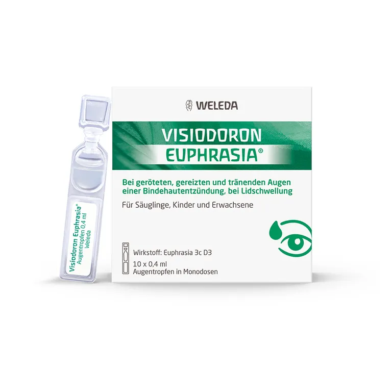 shopapotheke Visiodoron Euphrasia® Augentropfen in Monodosen- bei geröteten gereizten & tränenden Augen einer Bindehautentzündung