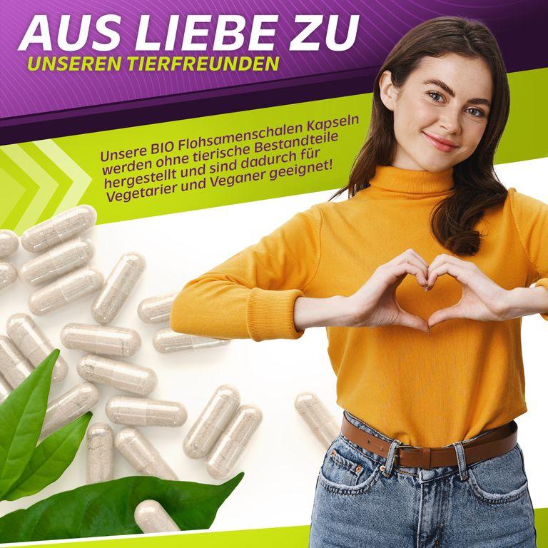 Shopapotheke Vita2You Bio Flohsamenschalen Kapseln 750mg - Hochdosiert