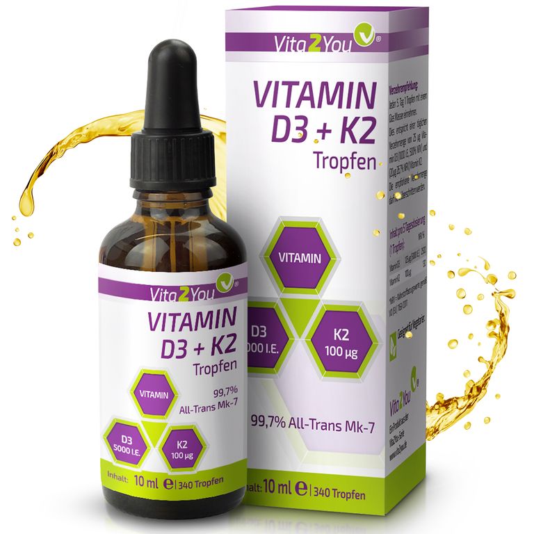 shopapotheke Vita2You Vitamin D3 + K2 Tropfen 5000IE - 100µg Vitamin K2