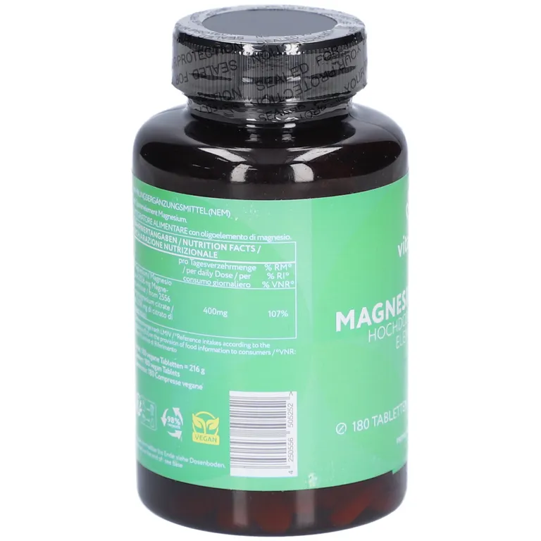 Shopapotheke Vitabay Magnesiumcitrat – Hochdosiert 400 Mg Elementar