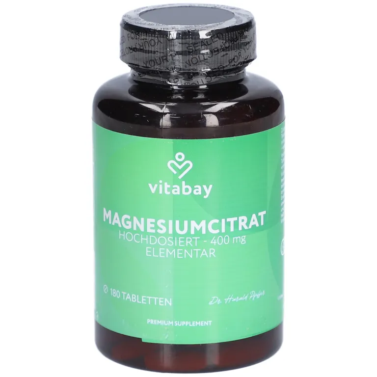 shopapotheke Vitabay Magnesiumcitrat – Hochdosiert 400 mg Elementar