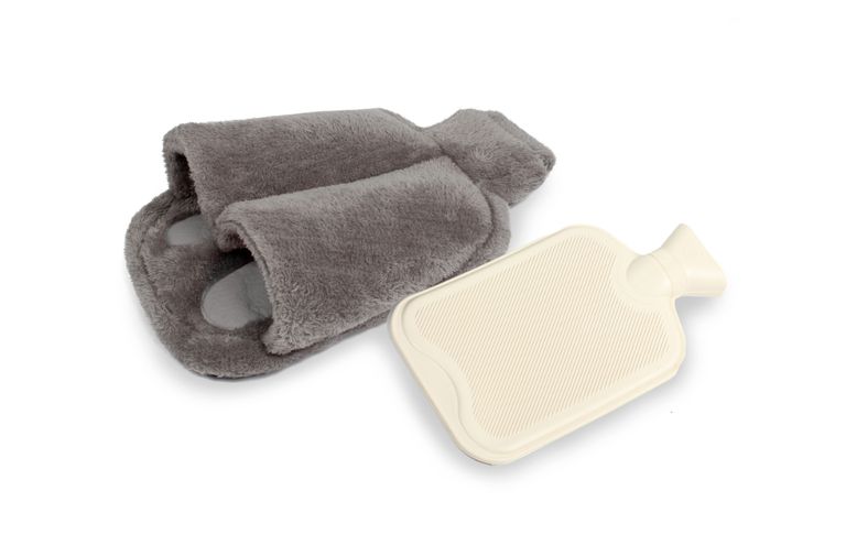 Shopapotheke Vital Comfort Kuscheliger Fußwärmer Grau