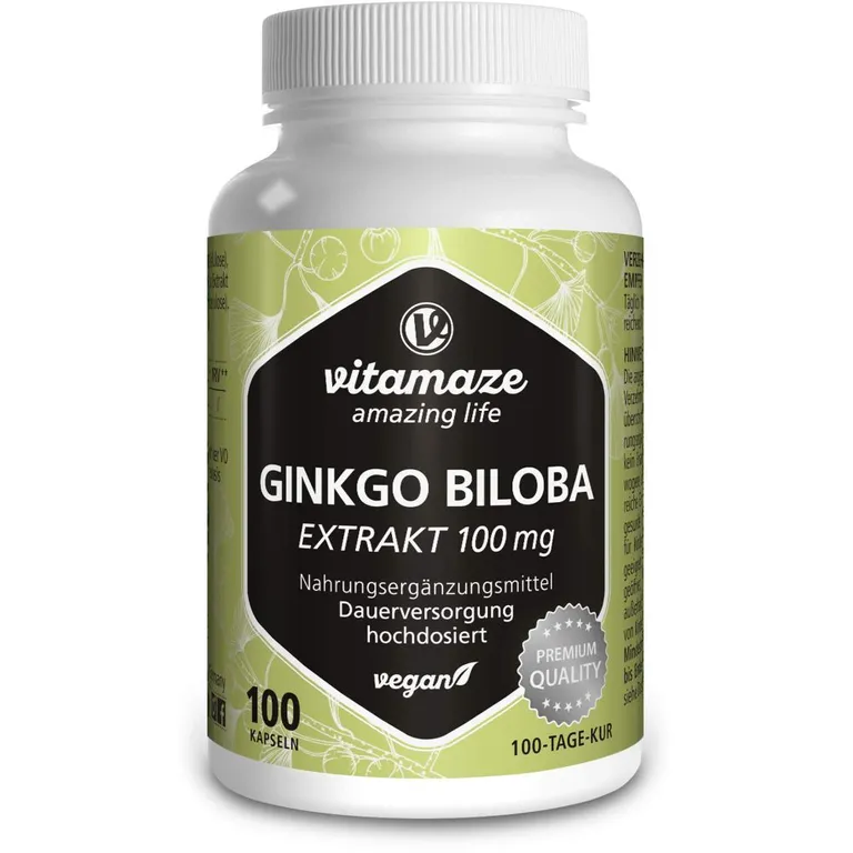 shopapotheke Vitamaze Ginkgo Biloba 100mg Extrakt (50:1) hochdosiert