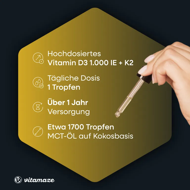 Shopapotheke Vitamaze Vitamin D3 + K2 Tropfen Hochdosiert