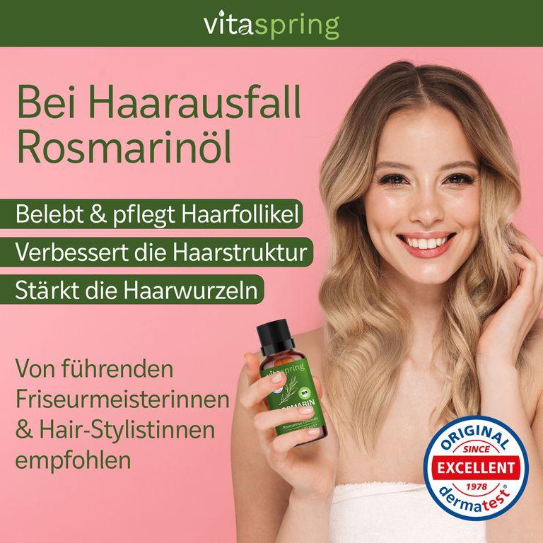 Shopapotheke Vitaspring® ätherisches Bio Rosmarinöl Für Haare & Kopfhaut