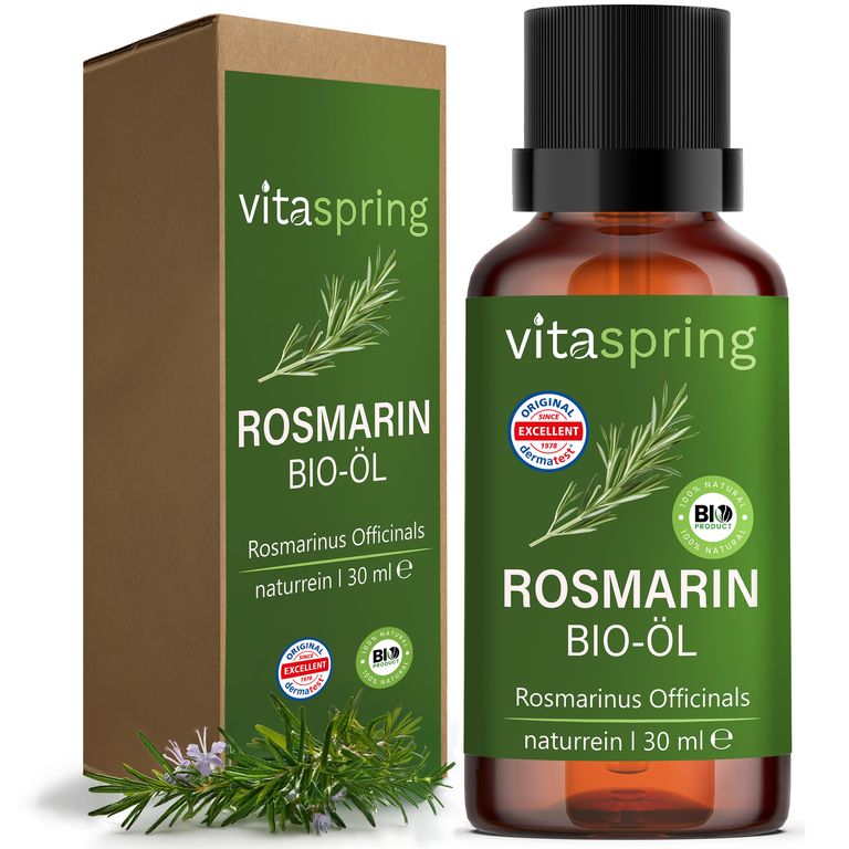 shopapotheke vitaspring® ätherisches Bio Rosmarinöl für Haare & Kopfhaut