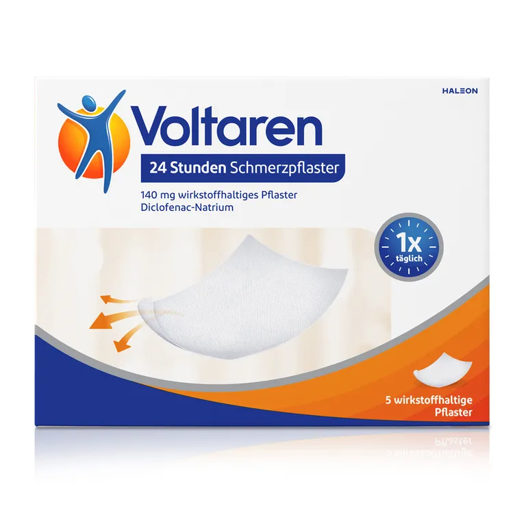 shopapotheke Voltaren 24 Stunden Schmerzpflaster mit Diclofenac bei akuten Muskelschmerzen