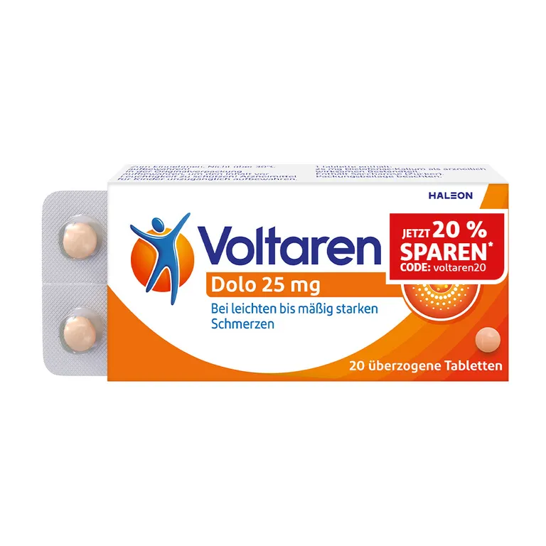 Shopapotheke Voltaren Dolo 25mg Tabletten Schmerztabletten Gegen Rückenschmerzen