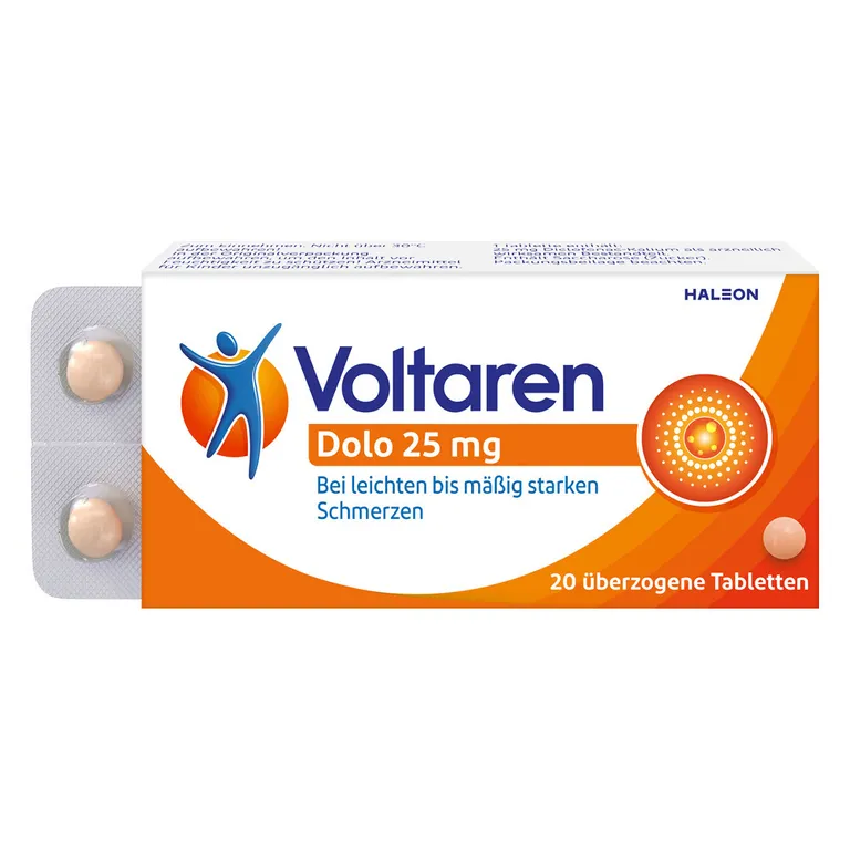shopapotheke Voltaren Dolo 25mg Tabletten Schmerztabletten gegen Rückenschmerzen
