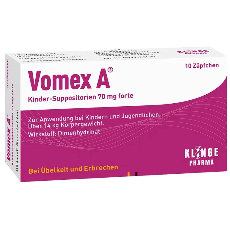 shopapotheke Vomex A forte 70 mg Kindersuppositorien
