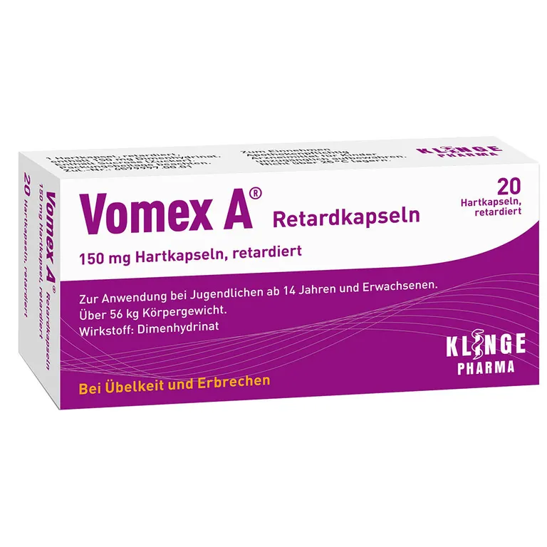 shopapotheke VOMEX A Retardkapseln verzögerte Wirkstofffreisetzung