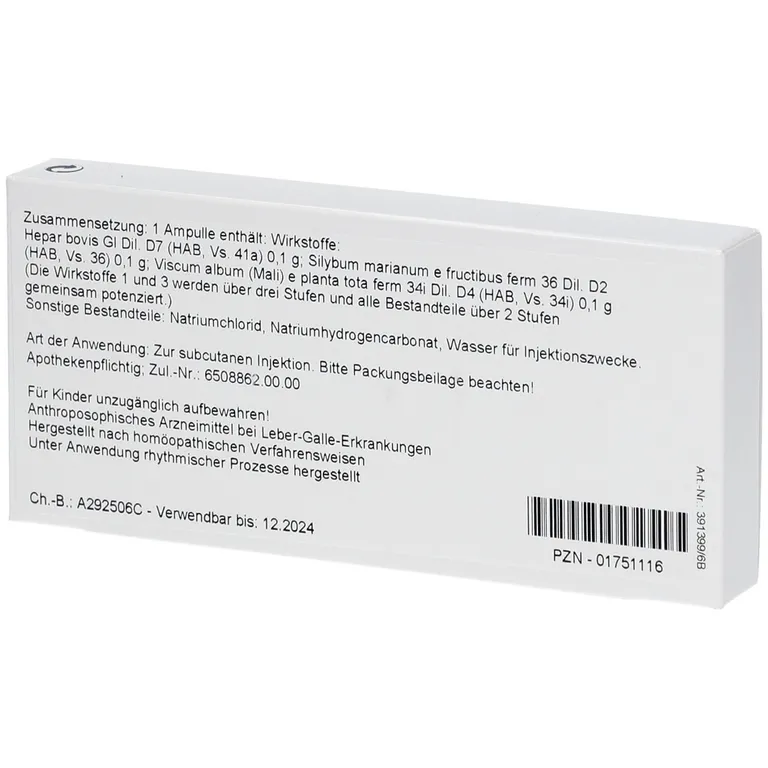 Shopapotheke WALA® Carduus MARIANUS/ Viscum Mali Comp. Ampullen