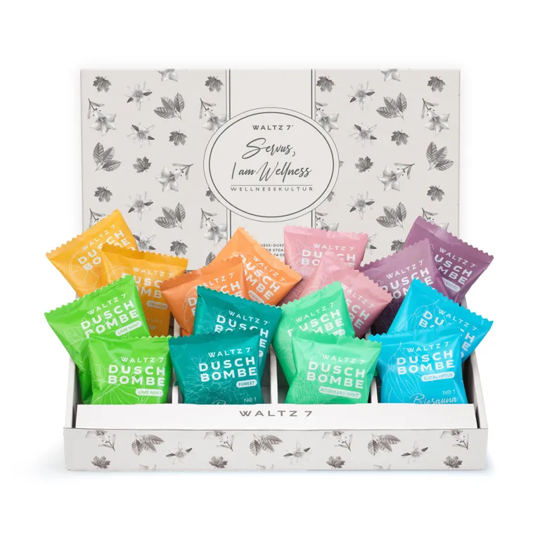 shopapotheke WALTZ 7 Duschwellness-Bestseller-Set mit 16 Duschbomben