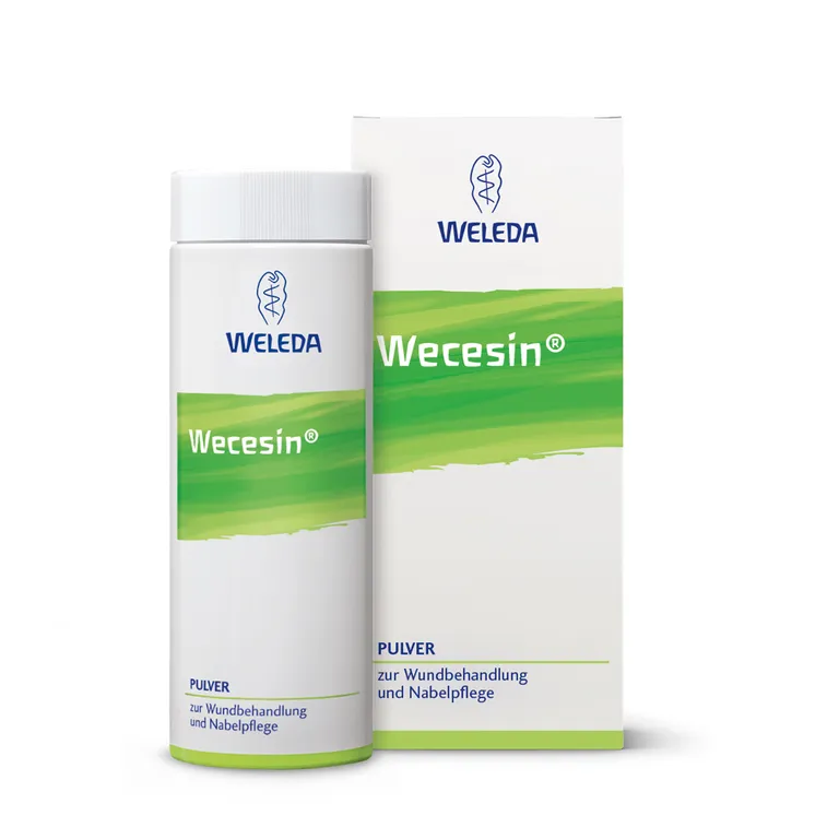 shopapotheke Wecesin® Pulver - Puder bei Schürfwunden Ekzemen und zur Nabelpflege bei Neugeborenen