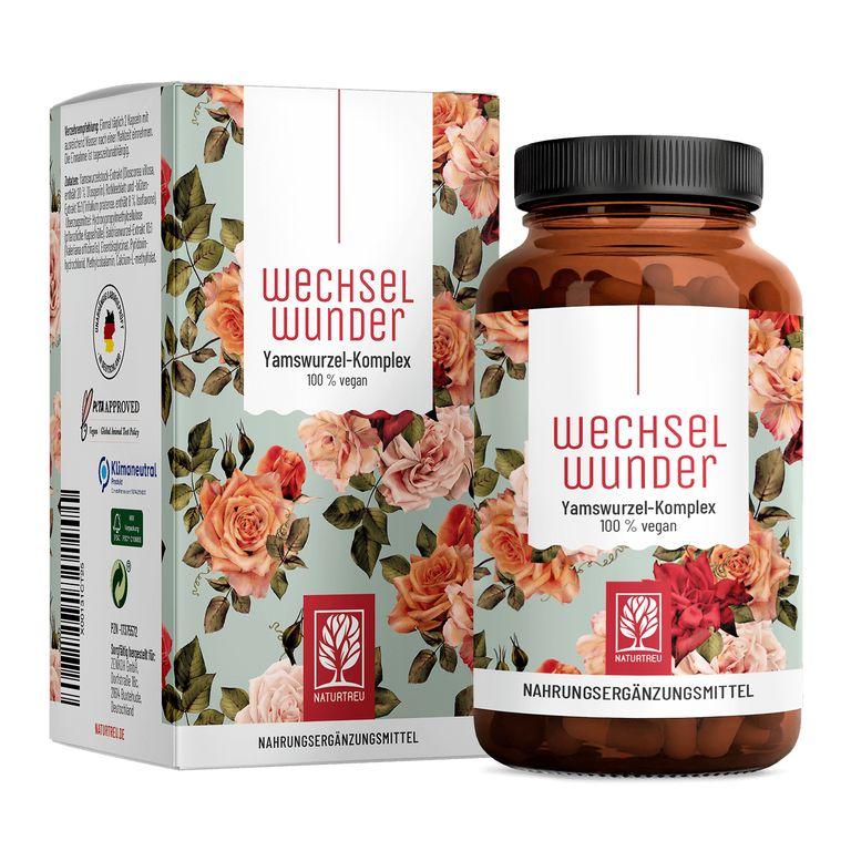 shopapotheke Wechseljahre Komplex mit Yams & Rotklee Baldrian Eisen - hochdosiert - Wechselwunder - NATURTREU®