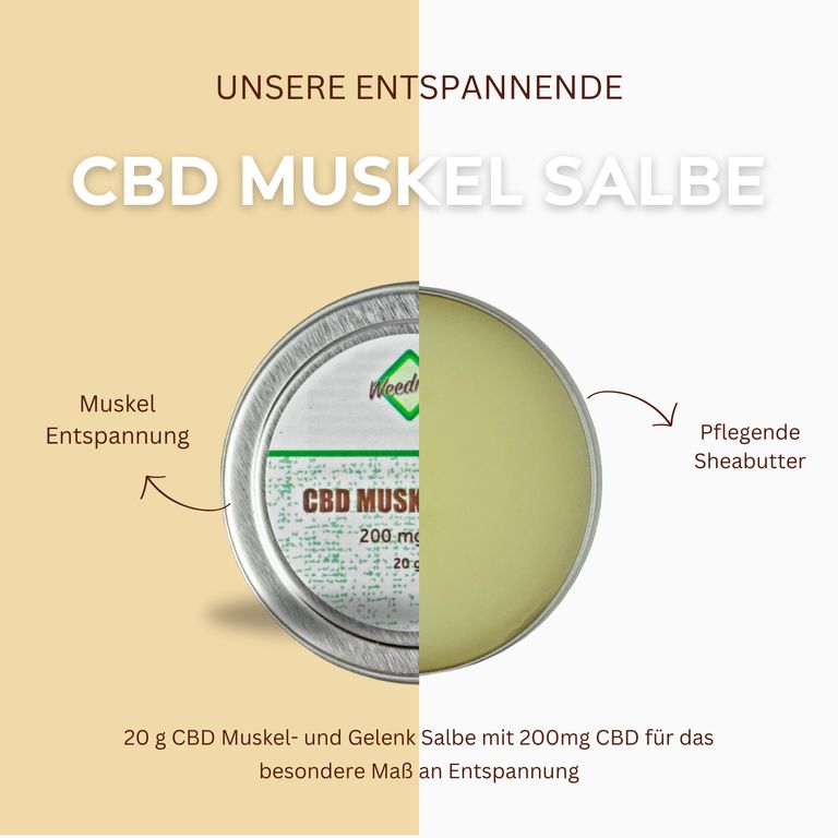 Shopapotheke Weedness - CBD Schmerzsalbe Für Sportverletzungen Und Gelenkschmerzen 200mg