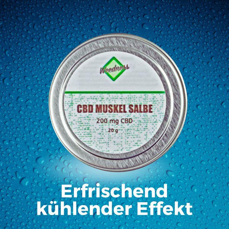 Shopapotheke Weedness - CBD Schmerzsalbe Für Sportverletzungen Und Gelenkschmerzen 200mg