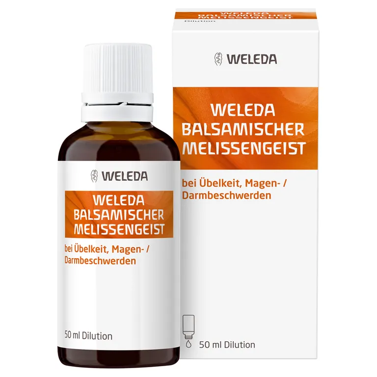 shopapotheke Weleda Balsamischer Melissengeist - hilft bei Kreislaufproblemen Übelkeit Erbrechen Bauchschmerzen & Zahnschmerzen
