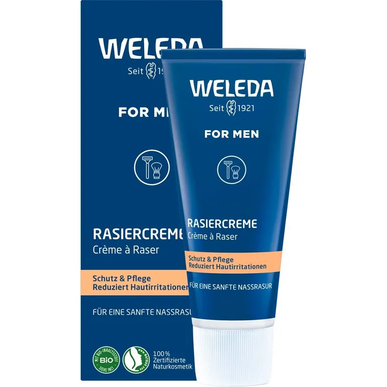 shopapotheke Weleda For Men Rasiercreme – Sanfte Nassrasur Schutz & Pflege für empfindliche Haut