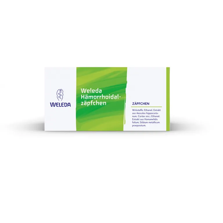 shopapotheke Weleda Hämorrhoidalzäpfchen zur schmerz- und juckreizlindernden Behandlung von Hämorrhoiden