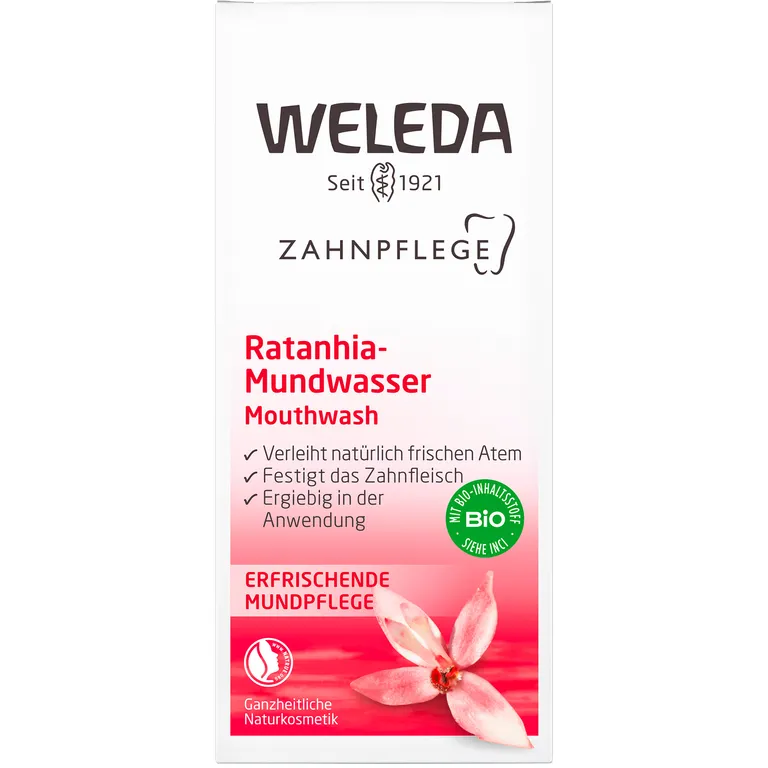 Shopapotheke Weleda Ratanhia-Mundwasser - Strafft Das Zahnfleisch Und Verleiht Natürlich Frischen Atem