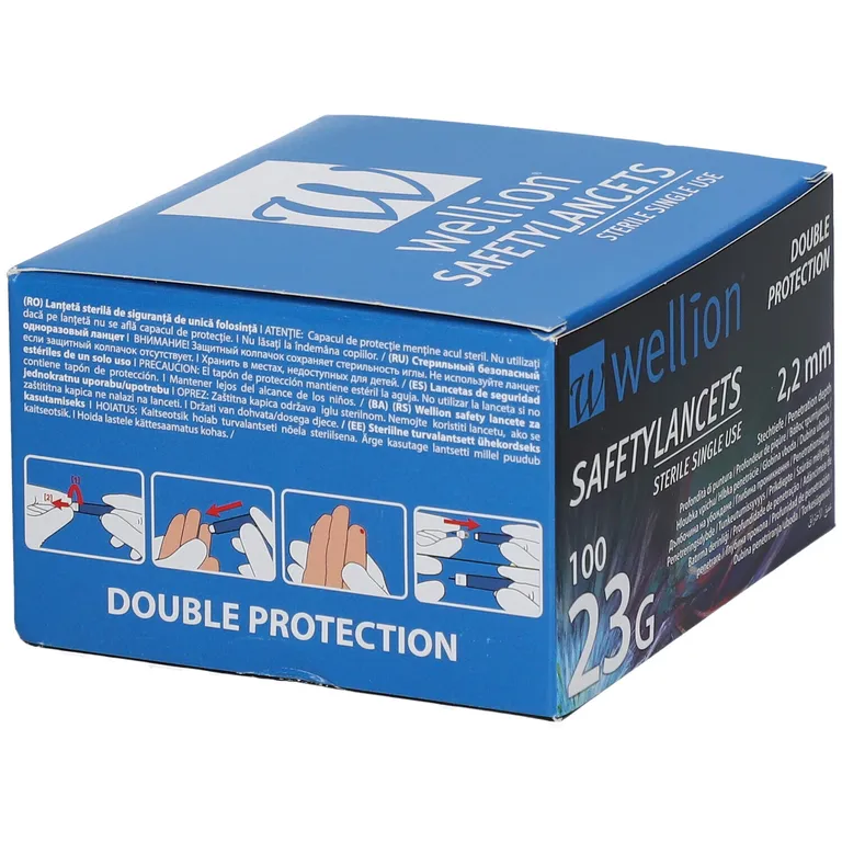 Shopapotheke Wellion® Safetylancets Steril 2 2 Mm 23 G