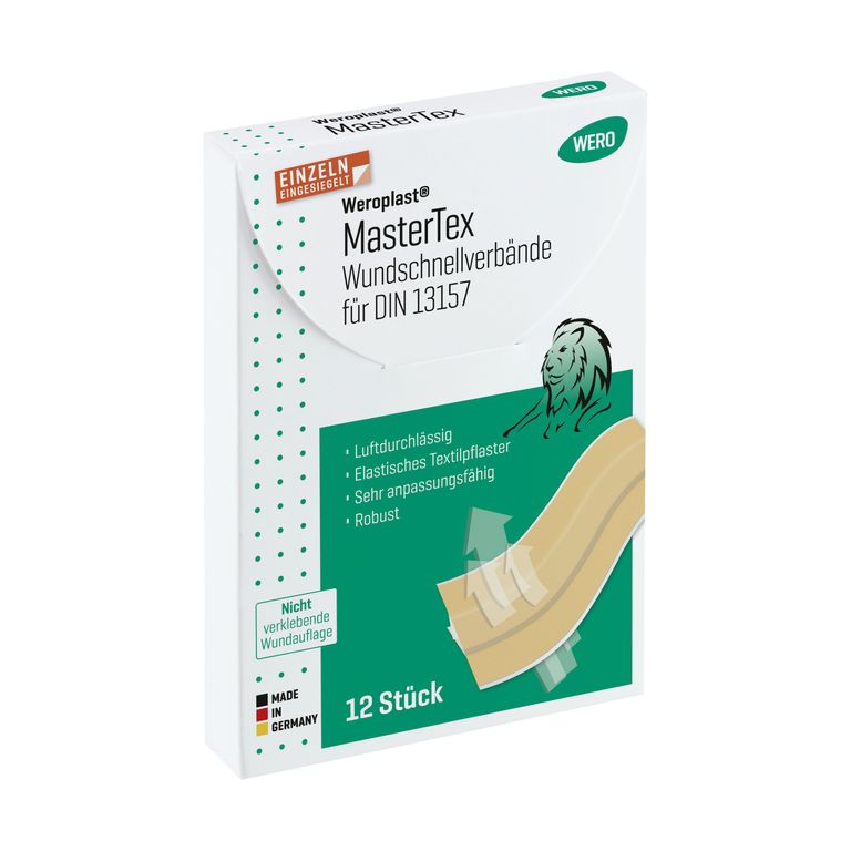 shopapotheke WERO MasterTex Wundschnellverbände DIN 13157 - 2021