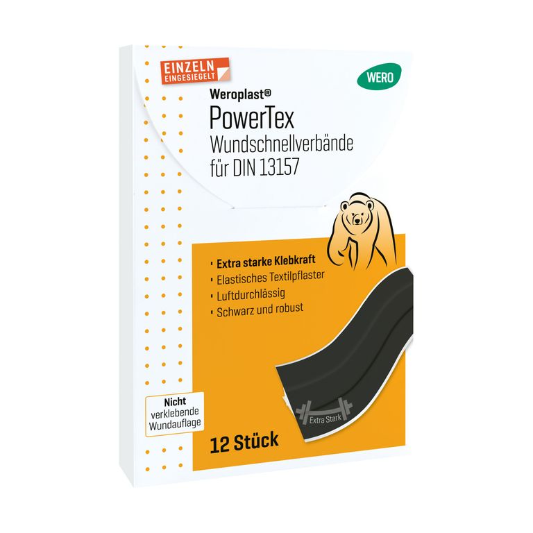 shopapotheke WERO PowerTex Wundschnellverbände DIN 13157