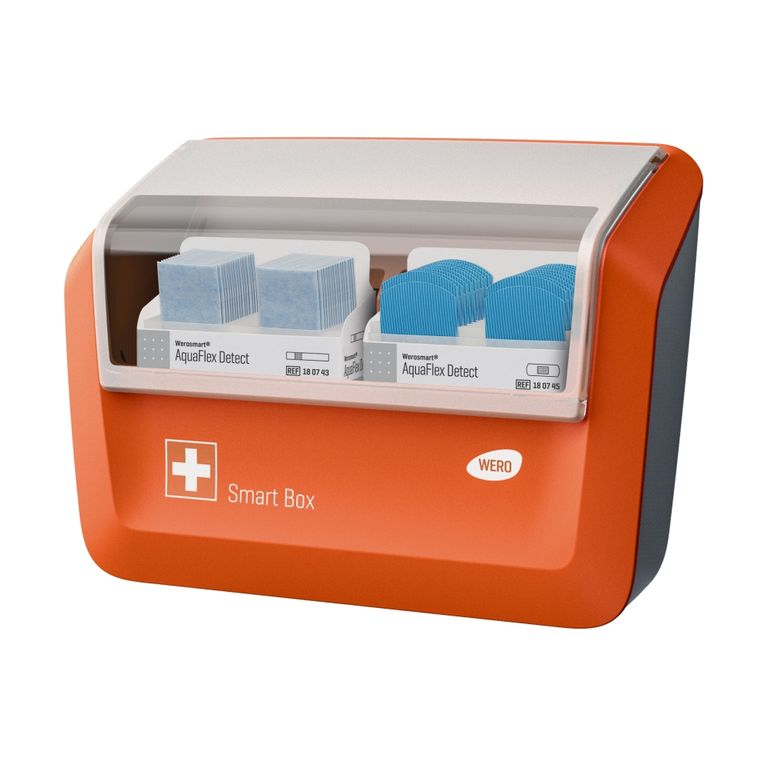 shopapotheke WERO Smart Box® Pflasterspender gefüllt mit AquaFlex Detect Pflaster