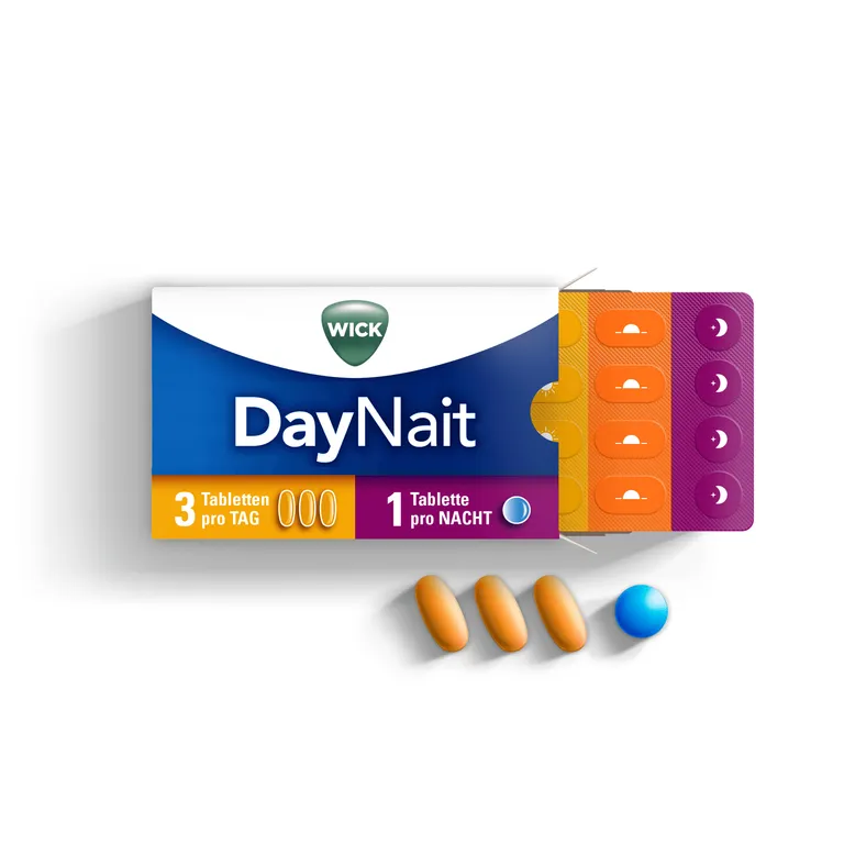 shopapotheke WICK DayNait Filmtabletten Hilfe für Tag & Nacht bei Erkältung