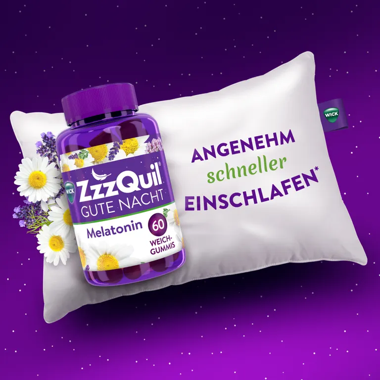 Shopapotheke WICK ZzzQuil® Gute Nacht Einschlafhilfe* Mit Melatonin Waldfrucht