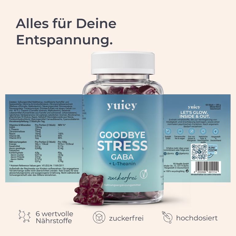 Shopapotheke Yuicy® Good Bye Stress Gummies- Für Mehr Entspannung