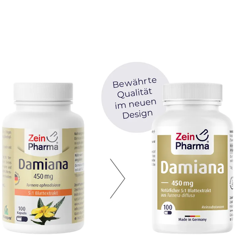 Shopapotheke ZeinPharma® Damiana Kapseln 450 Mg Blattextrakt