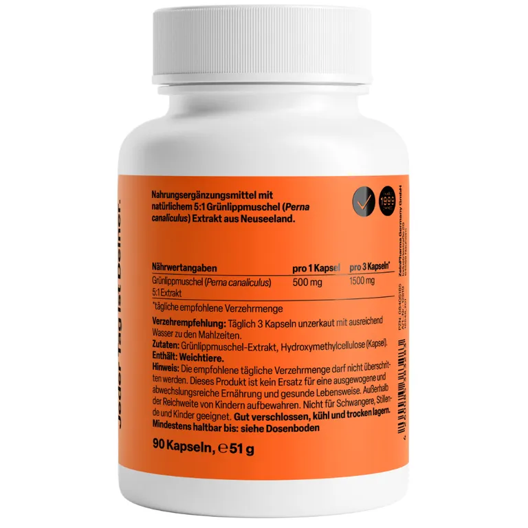 Shopapotheke ZeinPharma® Grünlippmuschel Kapseln 500 Mg