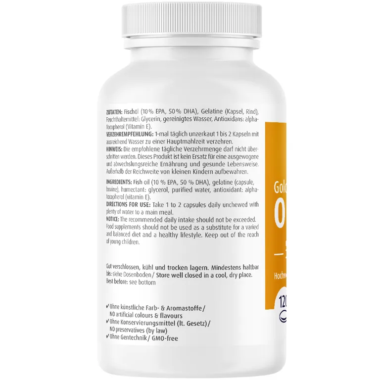 Shopapotheke ZeinPharma® Omega 3 Kapseln Gold Brain Edition