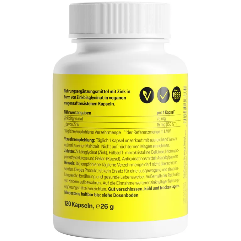 Shopapotheke ZeinPharma® Zink Kapseln Chelat 15 Mg