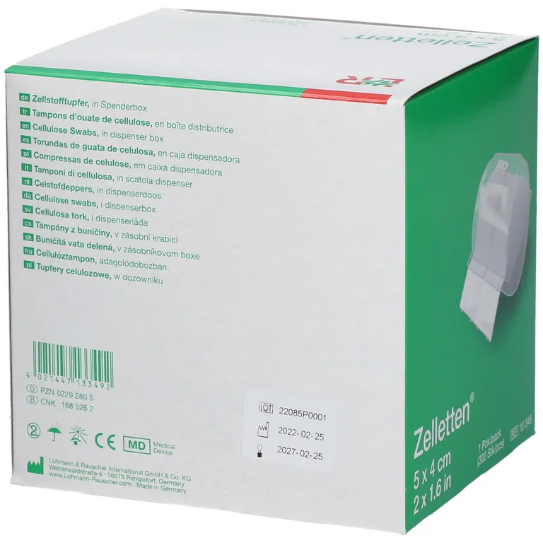 Shopapotheke Zelletten Tupfer Gerollt Unsteril 5x4cm