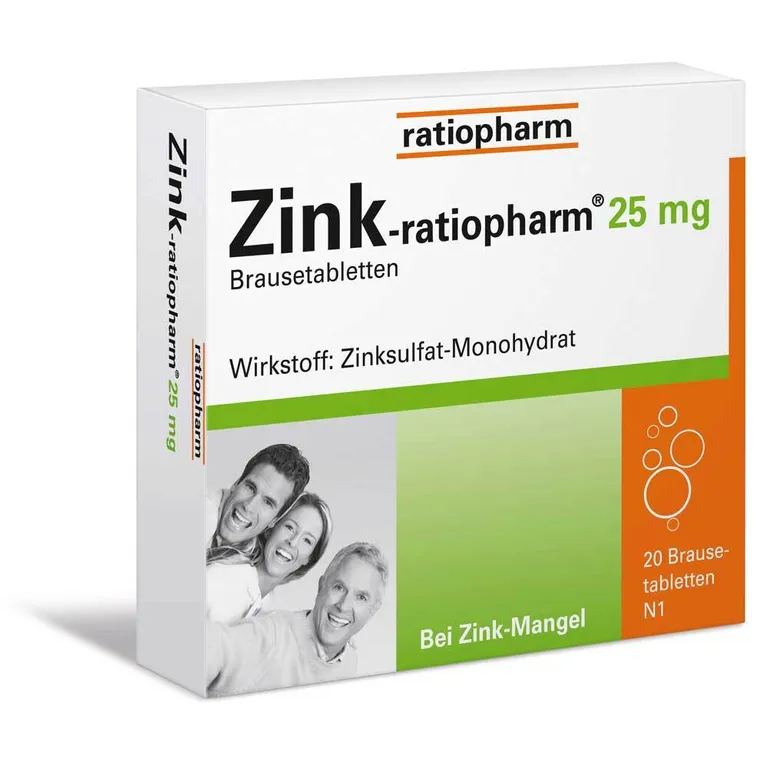 shopapotheke Zink-ratiopharm® 25 mg Brausetabletten
