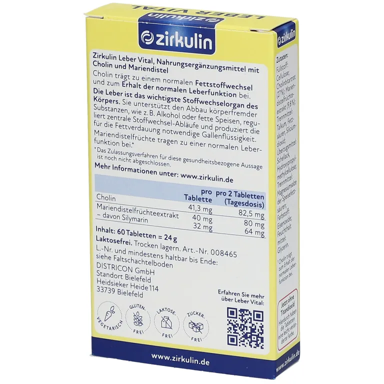 Shopapotheke Zirkulin Leber-Vital Mariendisteldragees
