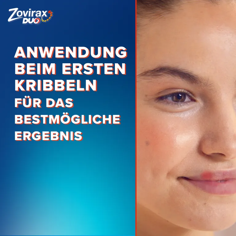 Shopapotheke Zovirax Duo Creme Bei Lippenherpes. 5 % Aciclovir 1 % Hydrocortison. 2 G Tube