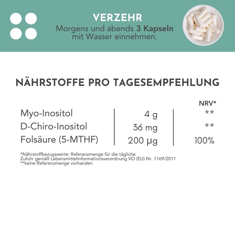 Shopapotheke ZYKLOSITOL Kapseln - Inositolmischung - 30 Tage